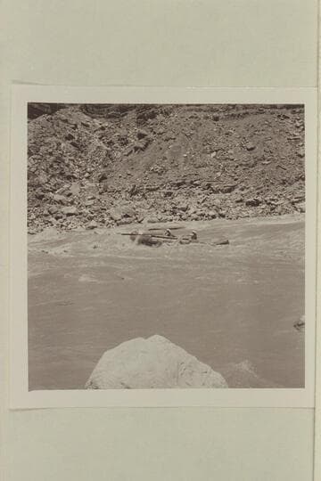 Clarke and Bruce in Tanner Wash Rapid; pontoon No. 1