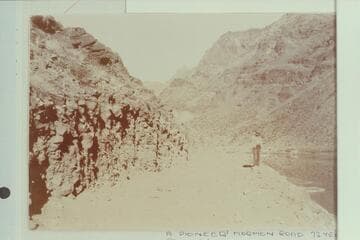 Roadway built in Glen Canyon. Photo from the Stanton Collection