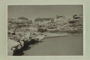 Mouth of the Fremont River. Dirty Devil River. Lunch stop of the 1940 Nevills party