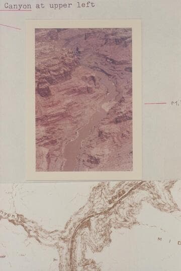 Up to side canyon at Mile 184.1. Cove Canyon at upper left. Mile 184.1