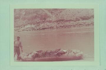 Mile 202. Bill Davis after running rapid