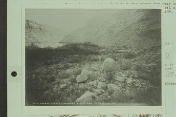 Station 8666 Up. Cataract Canyon about 4 1/4 miles below the Junction. Mile 213.3