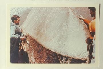 Best inscription at Mile 204 1/2--205. Photo from Hatch party