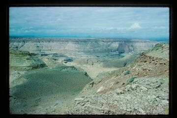 Dirty Devil and mouth of Roost Canyon