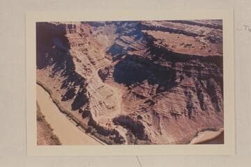 Up Butler or Red Lake Canyon. The side canyon entering Butler from upper right is the one shown by Reilly photo 584 CTCN 213.3 and Marston photo 5610 CTCN 213.4. Twin Canyon shows in extreme upper right