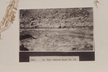 Ed. Kolb running Rapid No. 16. Photo is captioned in error for the count of the rapid