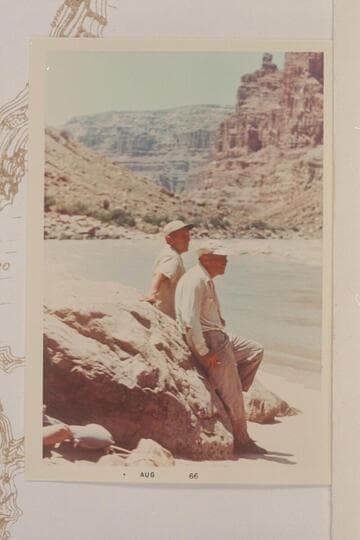 Don Harris and Jack Brennan look where they have been. Mile 204.8