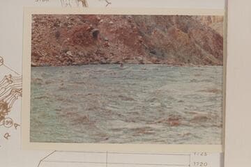 Harris-Brennan boat at head of Rapid 23. Mile 202.20