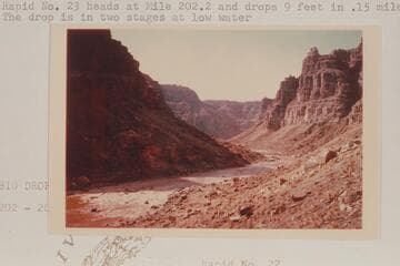 Down Rapid No. 23 from the Kolb inscription at Mile 202.25