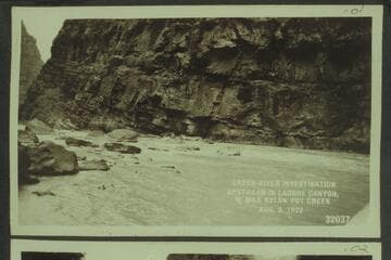 Green River Investigation: Upstream in Ladore Canyon, 3/4 Mile below Pot Creek