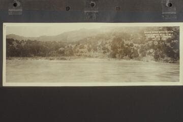 Green River Investigation: Power House Site, 1/4 mile below Skull Canyon