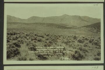 Green River Investigation: Panorama from North of Choke Cherry Draw, No. 1 of 4 Clockwise (Toward Skull Canyon)