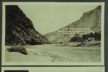 Green River Investigation: Downstream in Whirlpool Canyon, 2 1/2 Miles below Entrance