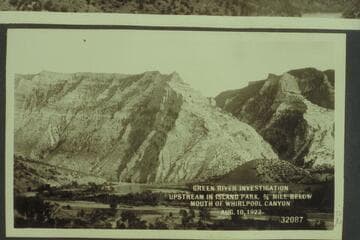 Green River Investigation: Upstream in Island Park, 3/4 Mile below Mouth of Whirlpool Canyon