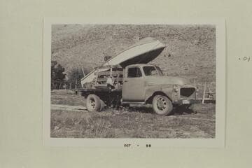 16' Smith-Craft on Bundy truck headed for the top of the Whitmore Trail