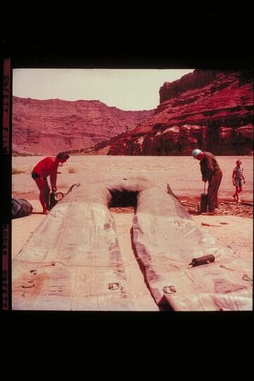 Georgie and Whitie pump up the boloney. Paria Riffle