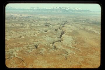 Henry Mountains and tributary to Fremont River