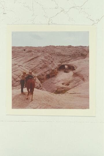 Natural bridge in tributary of Hall Creek half a mile above Baker Ranch