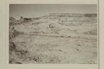 Route into Anasazi Canyon from the limit of travel with stock. From top of Little Gray Mesa