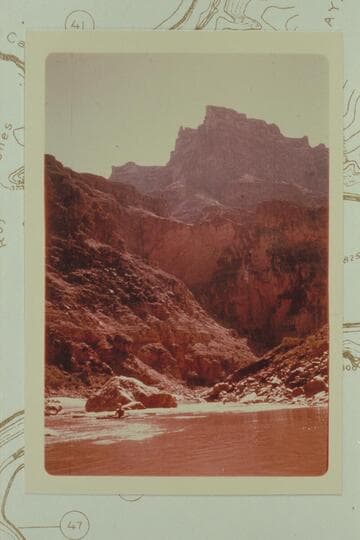 President Harding Rapid. 9:30 AM. The mile point is designated on the transparency as 45