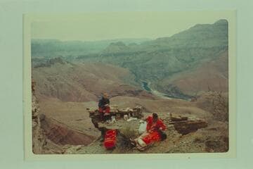 Lunch on top of Tapeats near Cardenas Creek