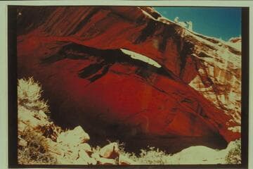 Natural Bridge in upper part of Little Finger Canyon, Navajo Canyon in the Navajo Reservation