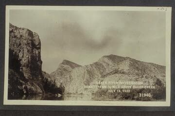 Green River Investigation: Downstream 1/4 mile above Sheep Creek