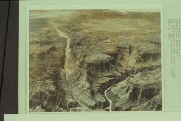 Peach Springs Wash at left; Diamond Creek lower left. The Colorado River lower center to right