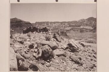 The ruin at Mile 71 overlooking Cardenas Creek. Bill Beer and Ballard Atherton at left; Garth at right