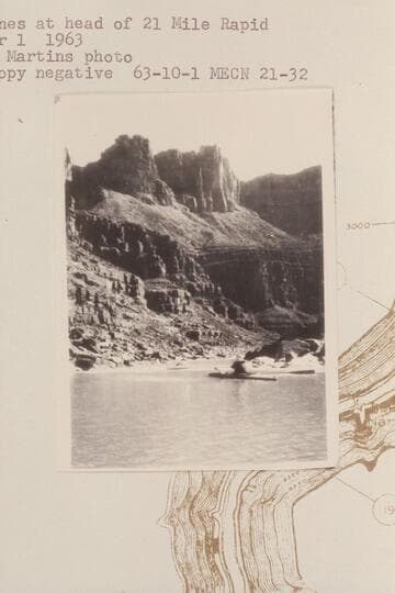 Les Jones at head of 21 Mile Rapid