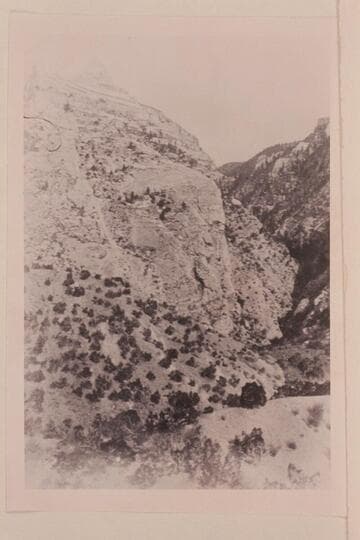 From half a stereo: "Views on the Green River," Whirlpool Canon Series. Gulch of Whirlpool Canon. No. 75