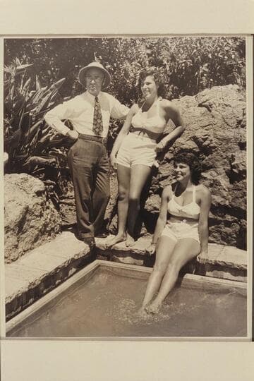 Marston and the Twins before 1947, June Green River run. Posed for Tribune news photog