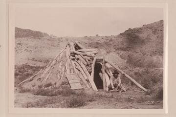 Robert N. Allen - Indian hogan - Corn stone - Mouth of Cha Canyon; USGS San Juan survey