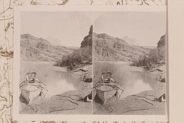 The "Emma Dean" with the Powell throne amidships. Upstream from approximately Mile 74 1/2