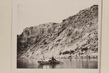 The "Wen" below Rapid No. 24 in Cataract Canyon. In eddy below Gypsum about Mile 196