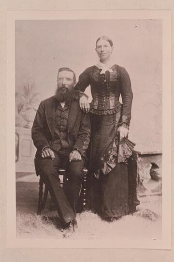 Mr. and Mrs. Alfred Goodman. Goodman was an older brother of Frank V. Goodman. Photo in Australia on their wedding day
