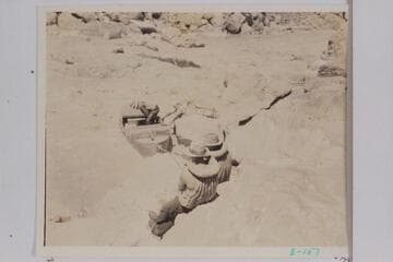 The Dusty Dozen free the tangle of boats at Horn Creek Rapid and continue lining down right bank. Bright Angel gauge: 2070 cfs