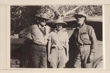 George C. Fraser; Sarah Fraser; Dave Rust. After Glen Canyon-Toroweap-Shivwits trip of 1930, June-July