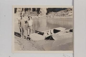 Bill Fahrni and Frank Swain at Pipe Creek with the Dusty Dozen as they prepared for departure