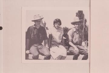 Vince Carey, Florence Cheney, Fred Felton. Greenriver, Utah