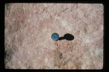 Section corner west of dry tributary of Halls Creek below Baker's Ranch