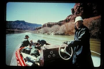 Tex checks where he has been