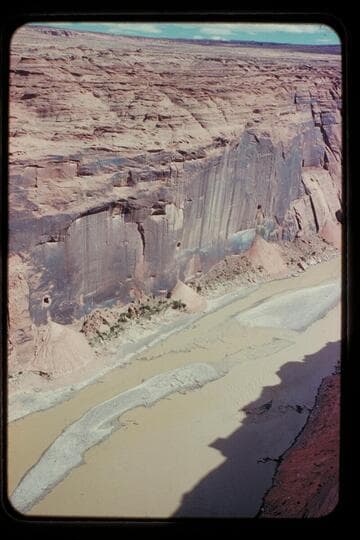 River below outlets from tunnels