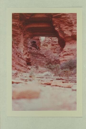 South through arch in Royal Arch Creek