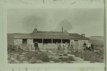 House Rock ranch house of the Grand Canyon Cattle Company. From the Waller collection