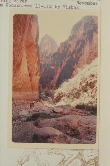 Scotty's Hollow in big side canyon from west about 3 miles up Kanab Canyon from first big side canyon from east after leaving River