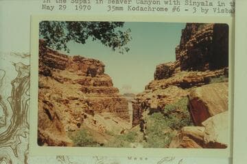 In the Supai in Beaver Canyon with Sinyala in the distance