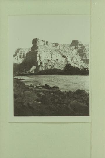 Nevills sadirons at the mouth of Price River. Price River enters R. at Mile 18.15