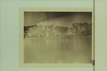 The Wimmer Ranch opposite the mouth of the San Rafael. Easton, Leeds and Wheeler cruise on the "Paddy Ross"