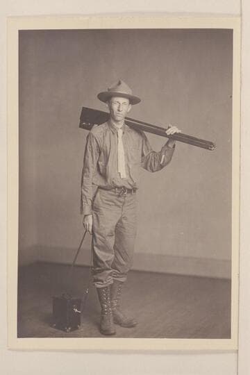 Raymond Austin Cogswell. Elyria. Just before starting on trip which took him to Green River where he joined the Stone-Galloway party and made the traverse from there to the Needles. 1909, Aug.-Sep. Sent with his letter of 1955, Dec